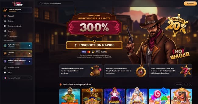 Résumé de notre avis Mad Casino