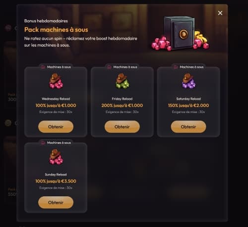 Bonus de rechargement