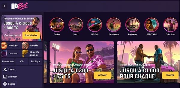 GT Bet Casino - Aperçu