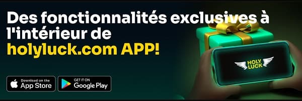 application mobile holy luck