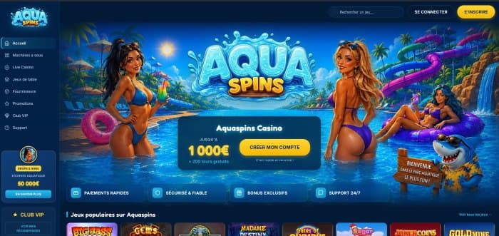 Aquaspins Casino - Aperçu