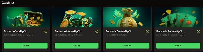 bonus casino holyluck