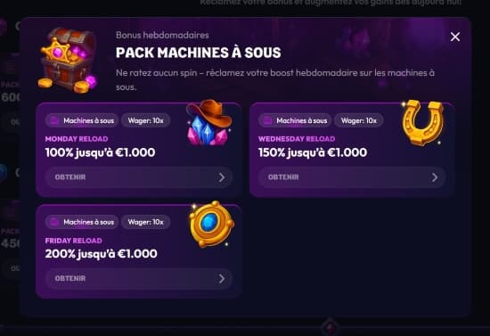 wildzy bonus recharge