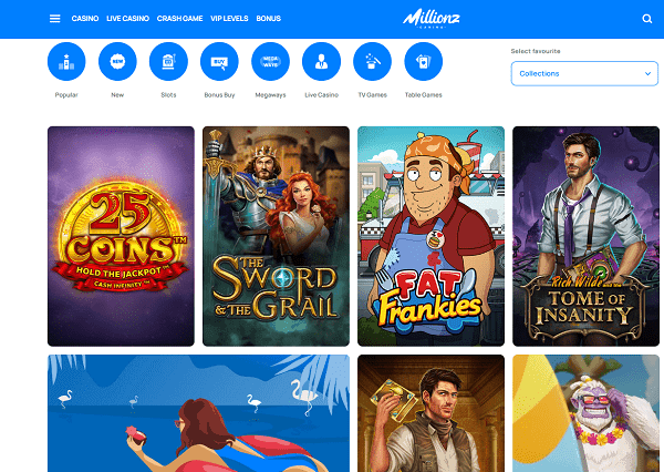 Catalogue de jeux MillionZ