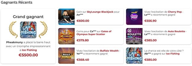 gagnants lucky 31
