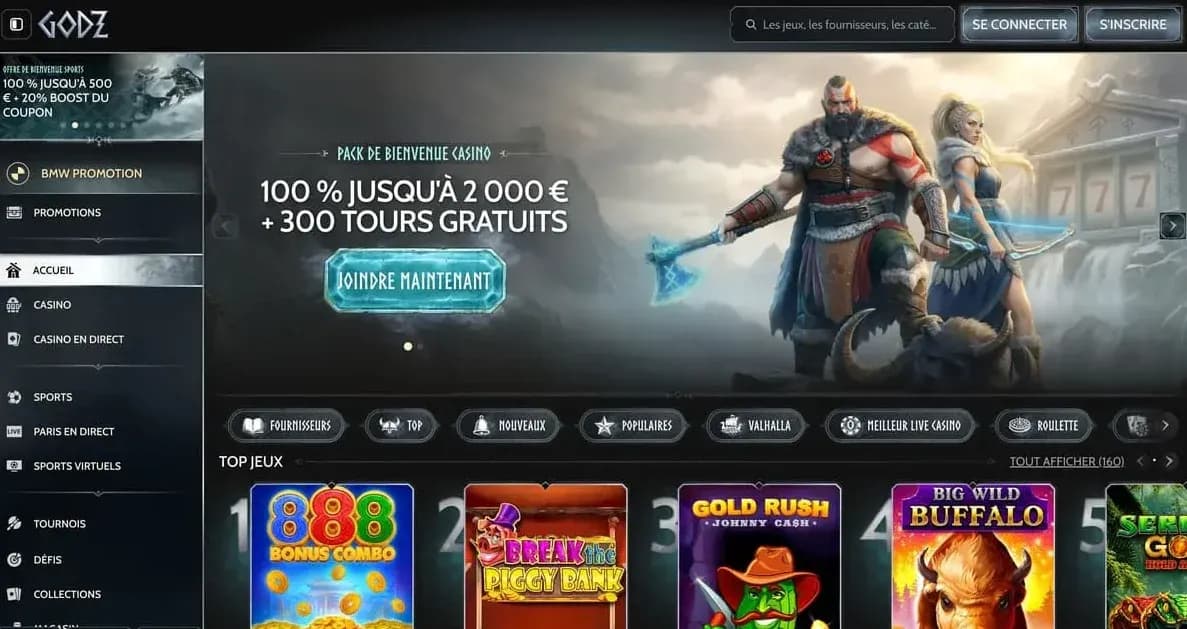 Godz Casino - Aperçu