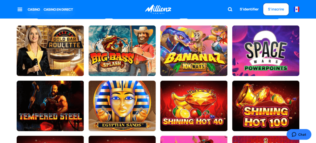 Jeux MillionZ Casino