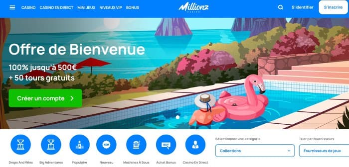Millionz Casino - Aperçu