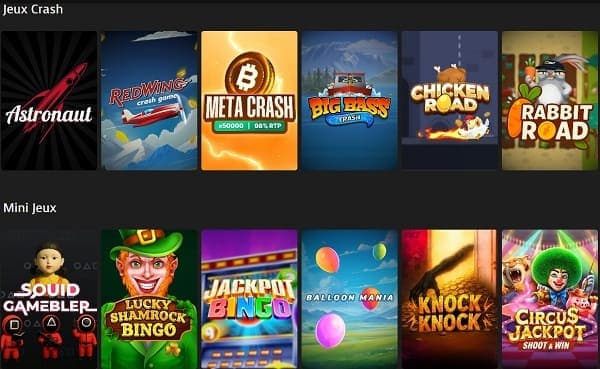 mini jeux casino extra