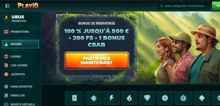 PlayiO Casino - Aperçu
