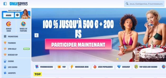 OnlySpins Casino - Aperçu