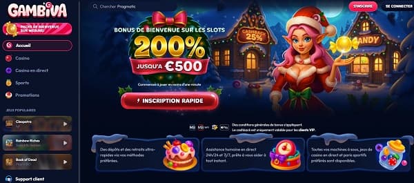 Gambiva Casino - Aperçu