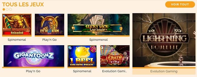 arlequin casino jeux