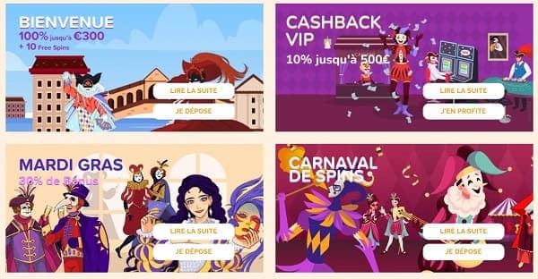 bonus arlequin casino