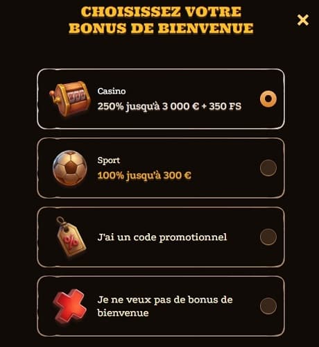 bonus inscription lizaro