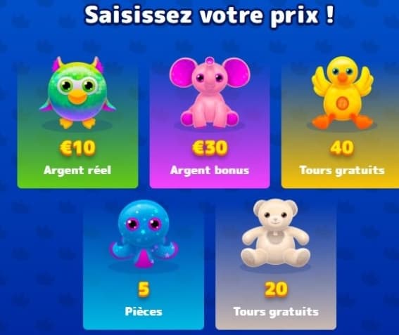 Choisir la peluche avec la plus grande valeur