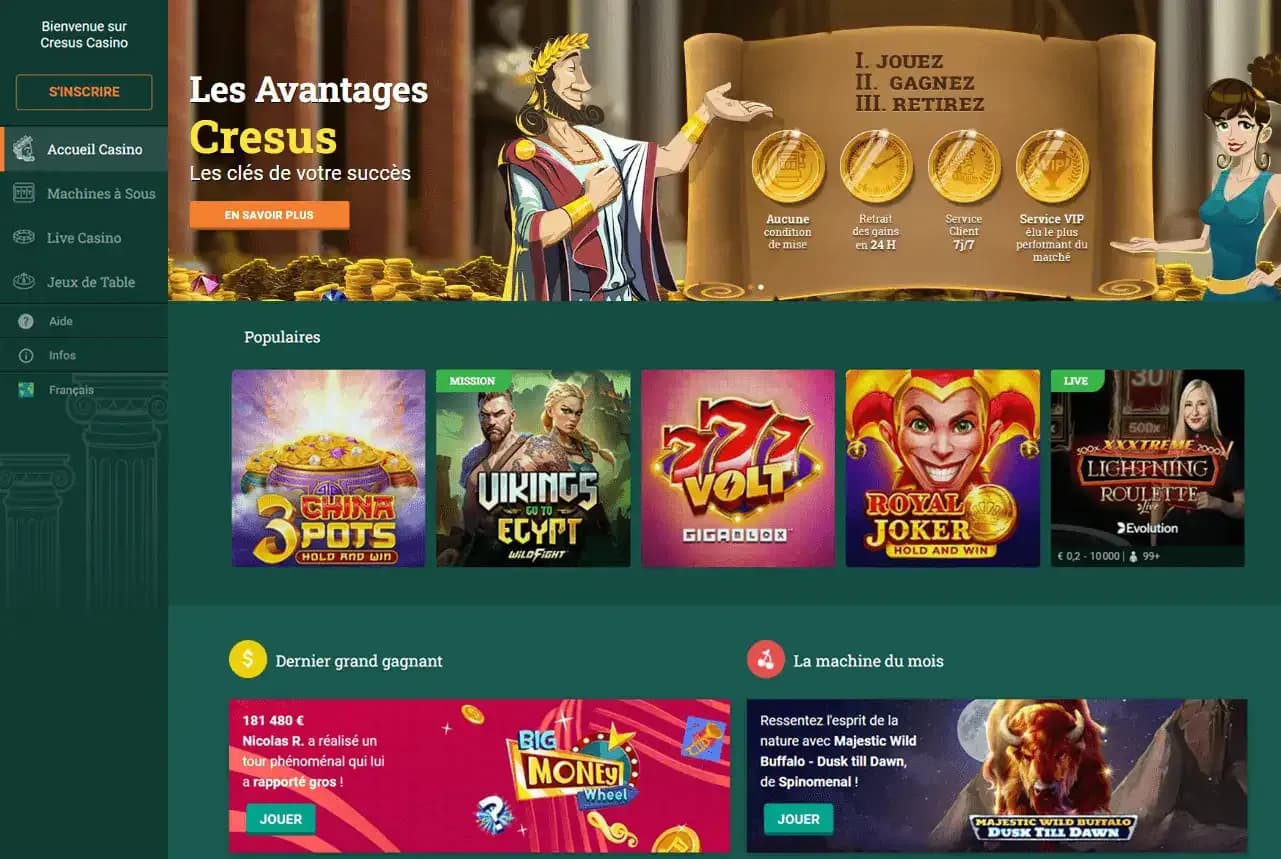 Bonus Cresus Casino