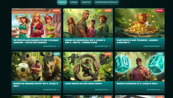 Bonus et promotions PlayIO