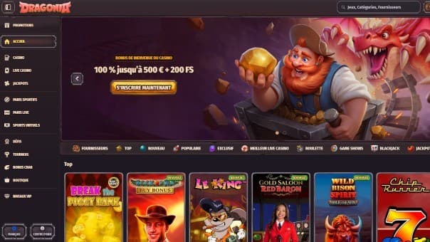 Dragonia Casino - Aperçu