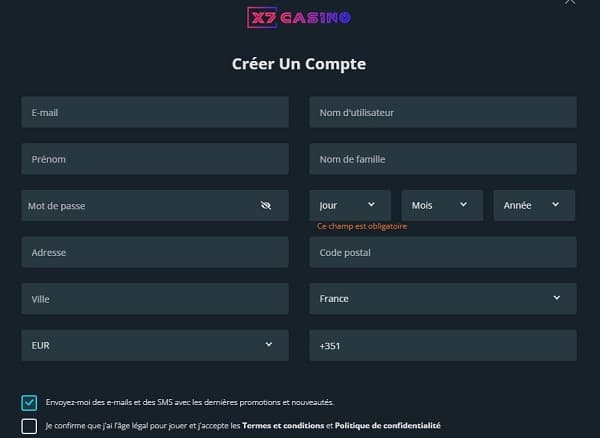 nscription X7