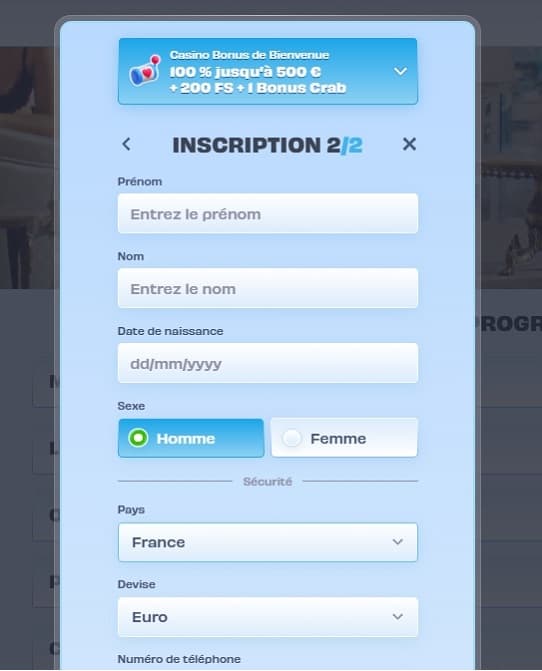 comment s'inscrire sur OS ?