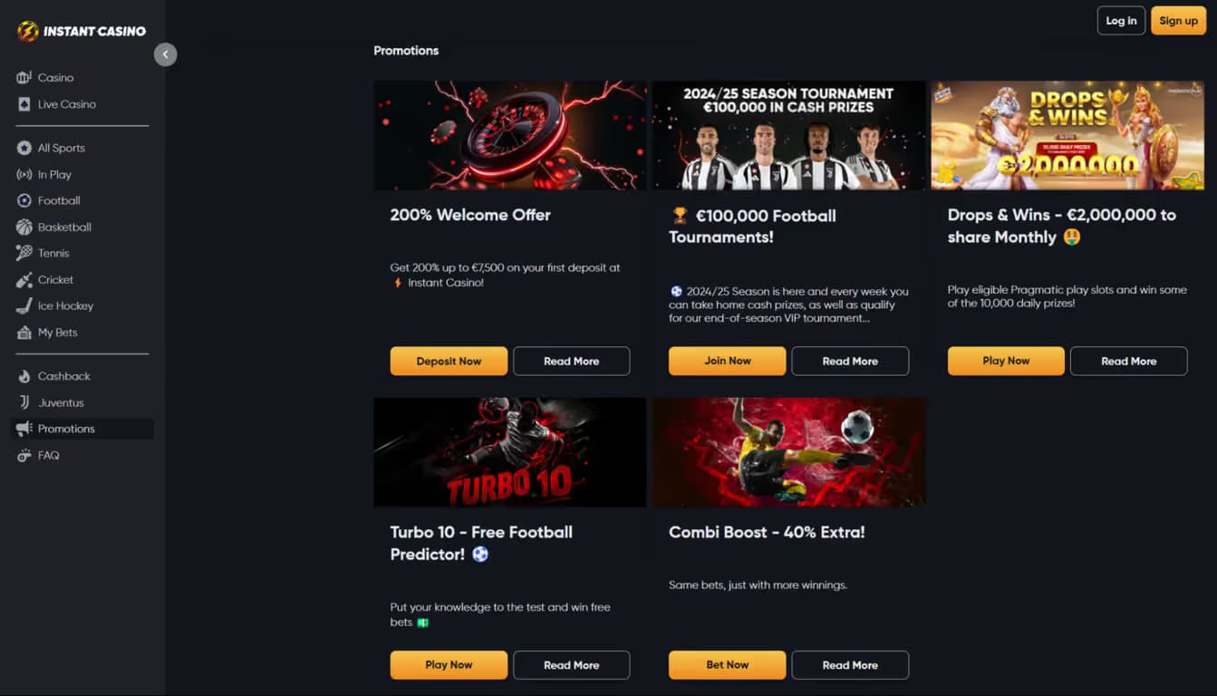 Bonus Instant Casino