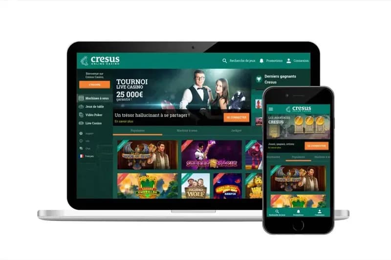 Interface Cresus Casino