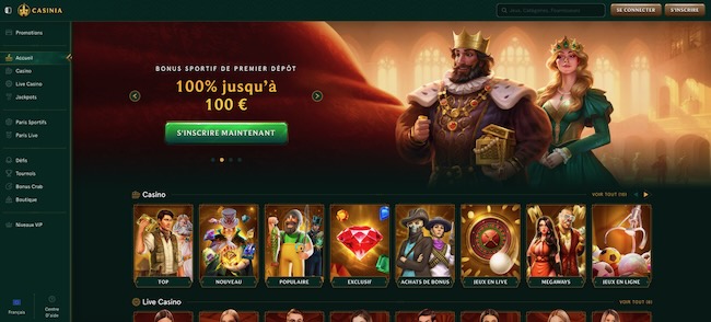 casinia bonus casino
