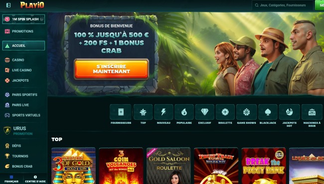 Présentation du casino PlayIO